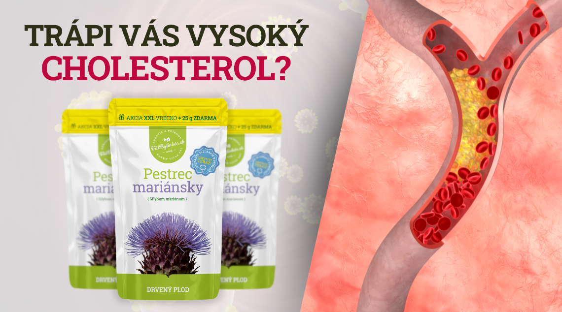 Vysoký cholesterol a drvený pestrec mariásnky